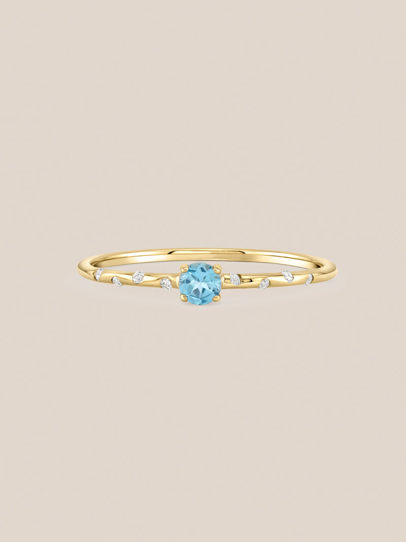 Starry Birthstone Ring