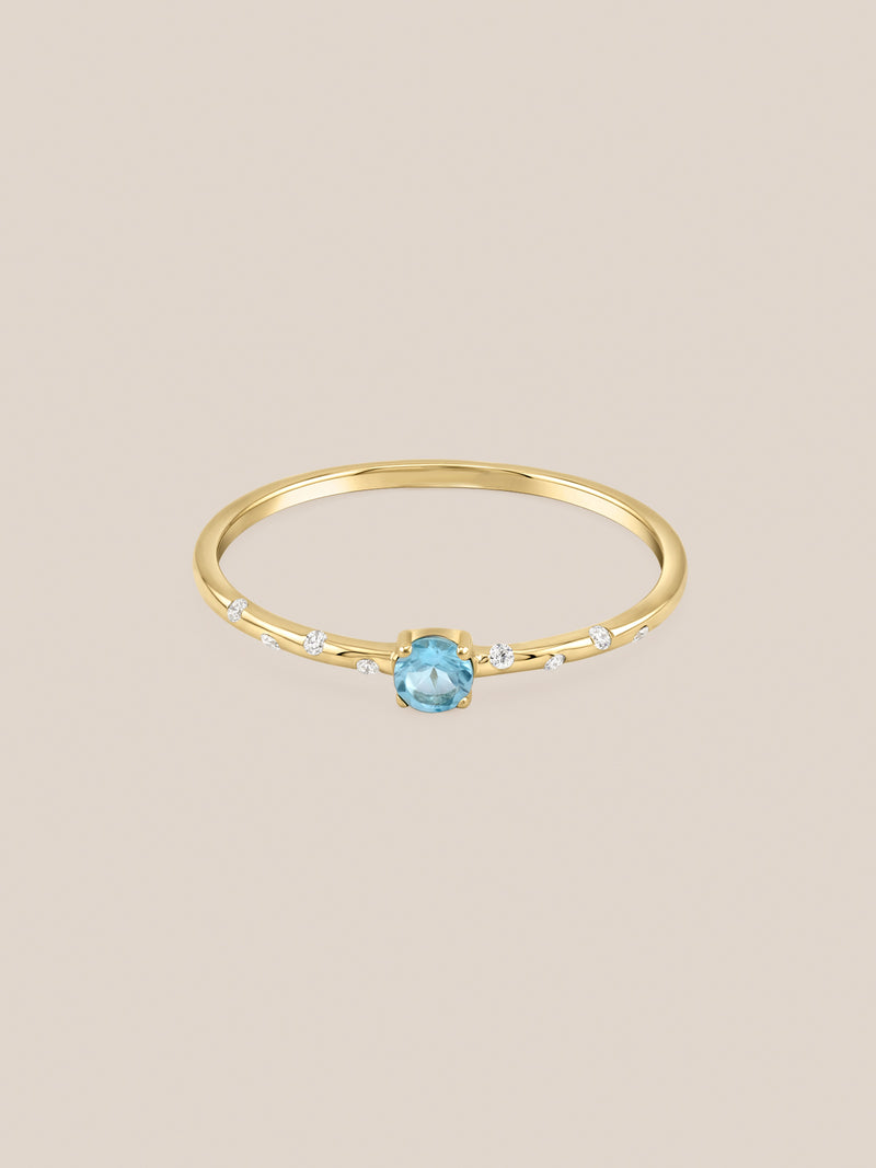 Starry Birthstone Ring