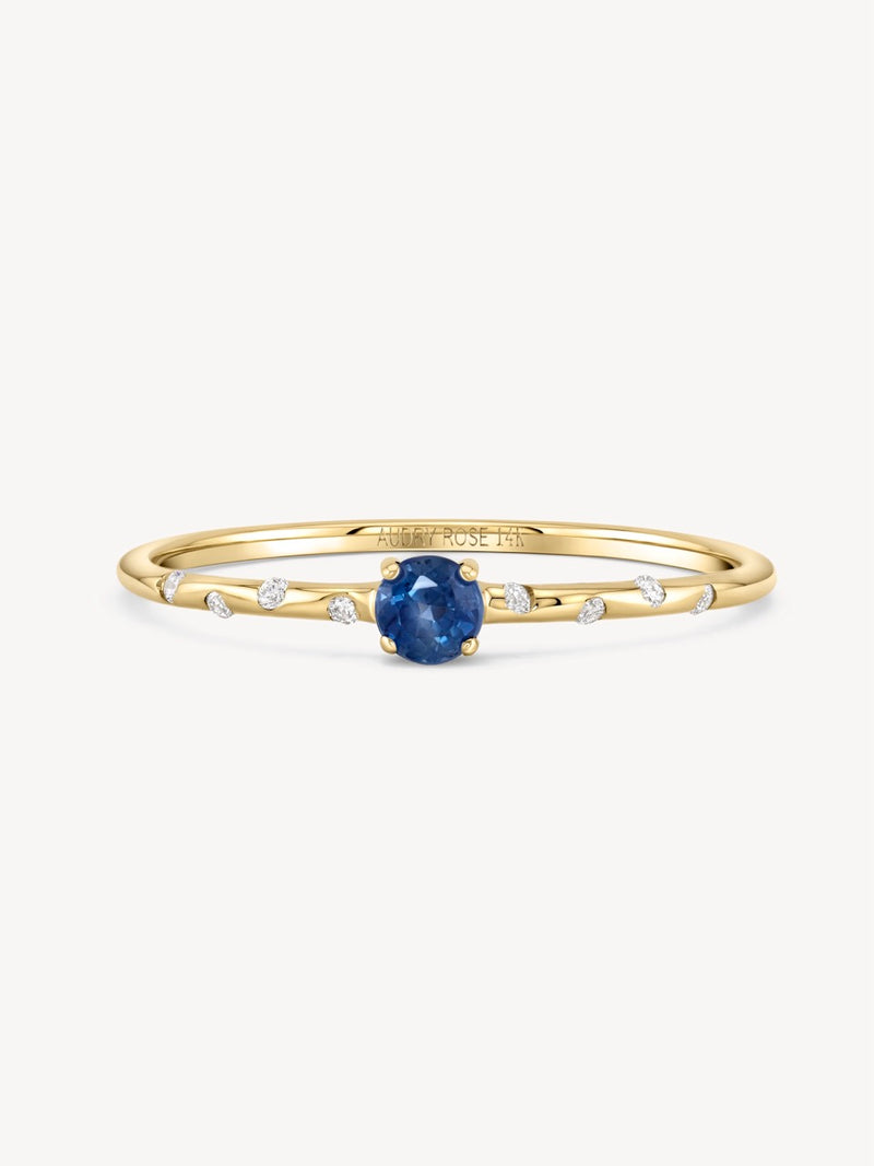 Starry Birthstone Ring