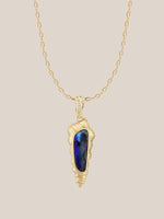 Boulder Opal Conch Pendant - OOAK