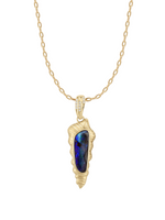 Boulder Opal Conch Pendant - OOAK