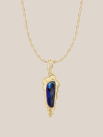 Boulder Opal Conch Pendant - OOAK