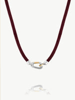 Mixed Metal Carabiner Necklace