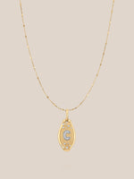 Initial Skipping Stone Pendant