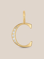 Diamond Initial Pendants