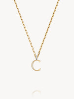 Diamond Initial Pendants