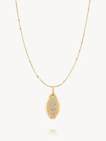 Initial Skipping Stone Pendant