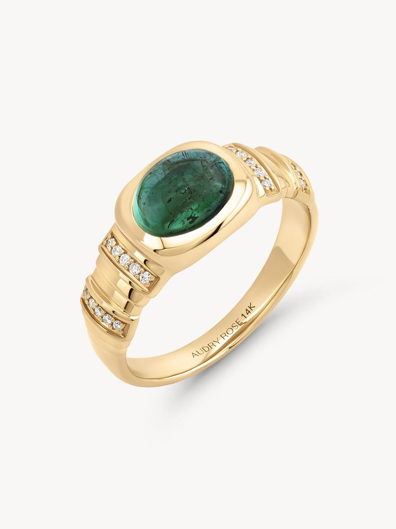 Tourmaline Pillar Ring
