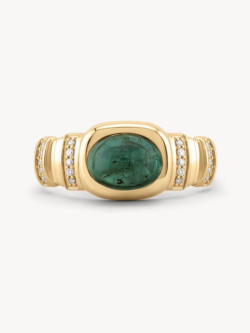 Tourmaline Pillar Ring