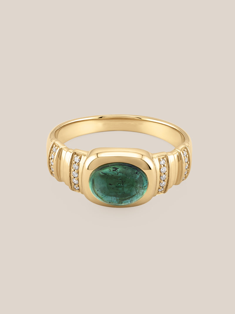 Tourmaline Pillar Ring