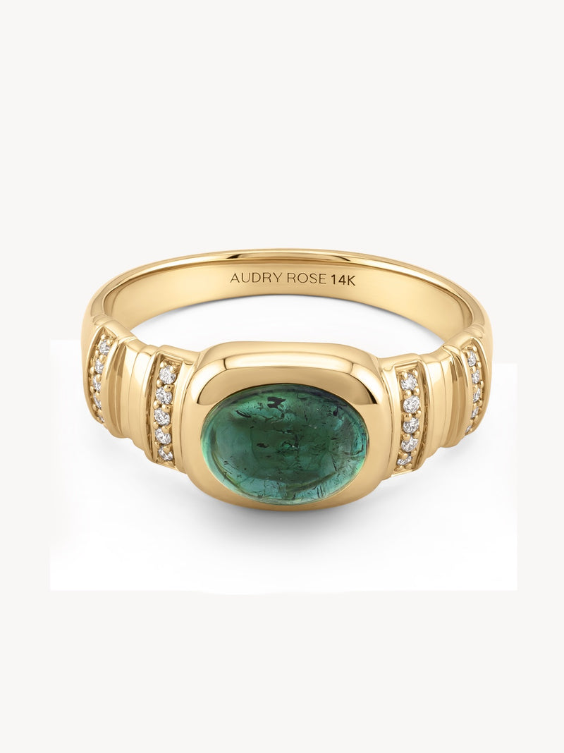 Tourmaline Pillar Ring