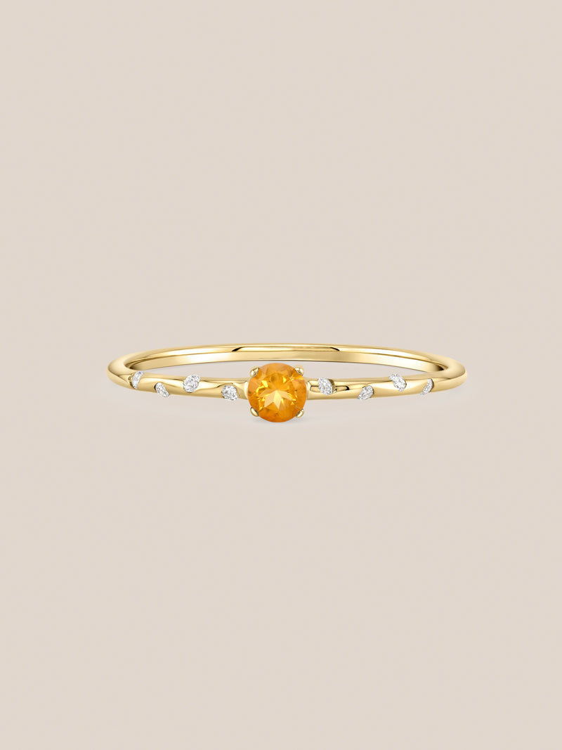 Starry Birthstone Ring