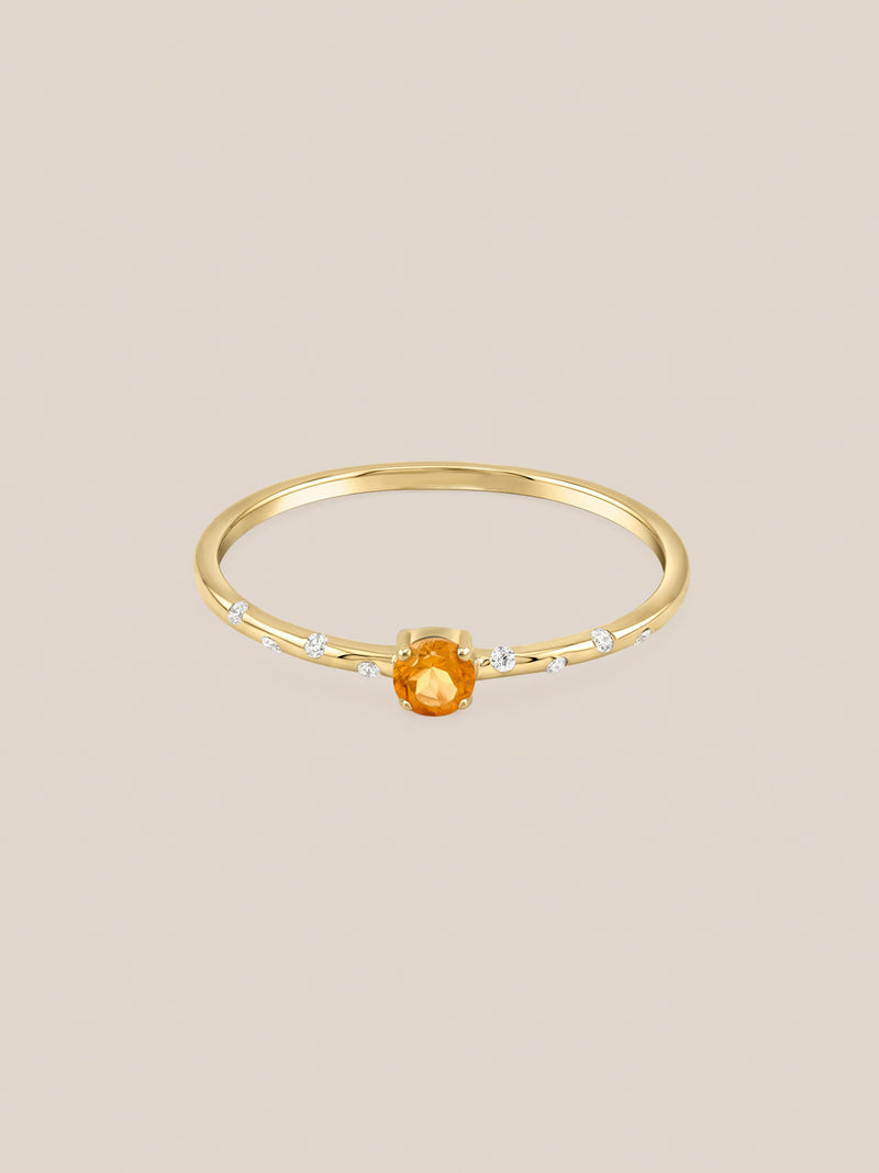 Starry Birthstone Ring