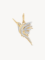 Rainbow and Diamond Colibri Pendant