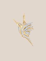 Rainbow and Diamond Colibri Pendant