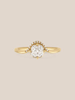 Cushion Diamond Crown Ring