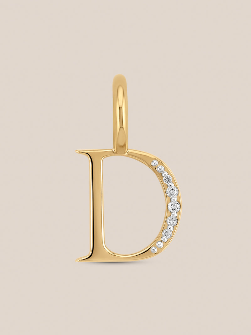 Diamond Initial Pendants