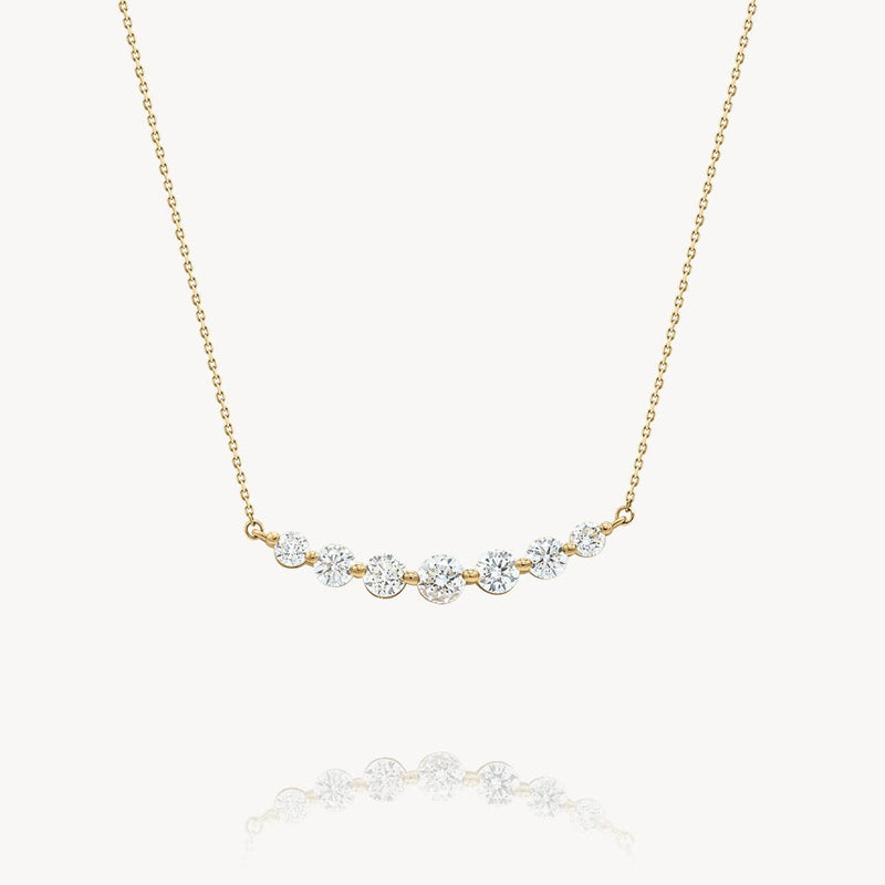 Perfect Floating Diamond Necklace - 0.44ct