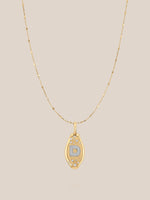 Initial Skipping Stone Pendant