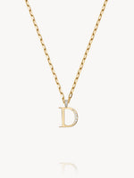 Diamond Initial Pendants
