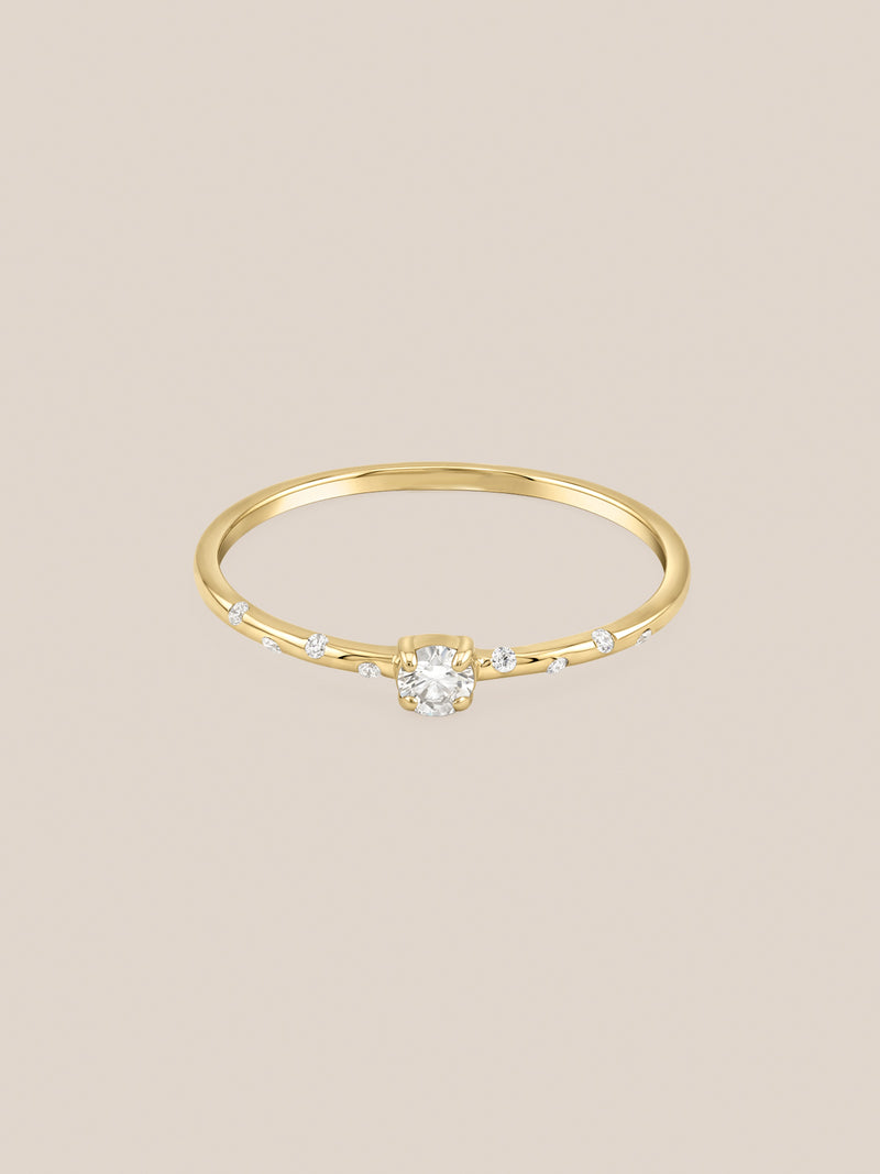 Starry Birthstone Ring