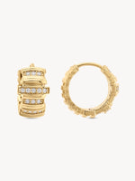Diamond Pillar Huggies