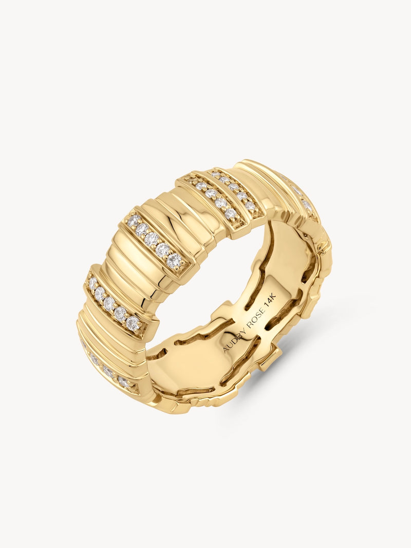 Diamond Pillar Ring