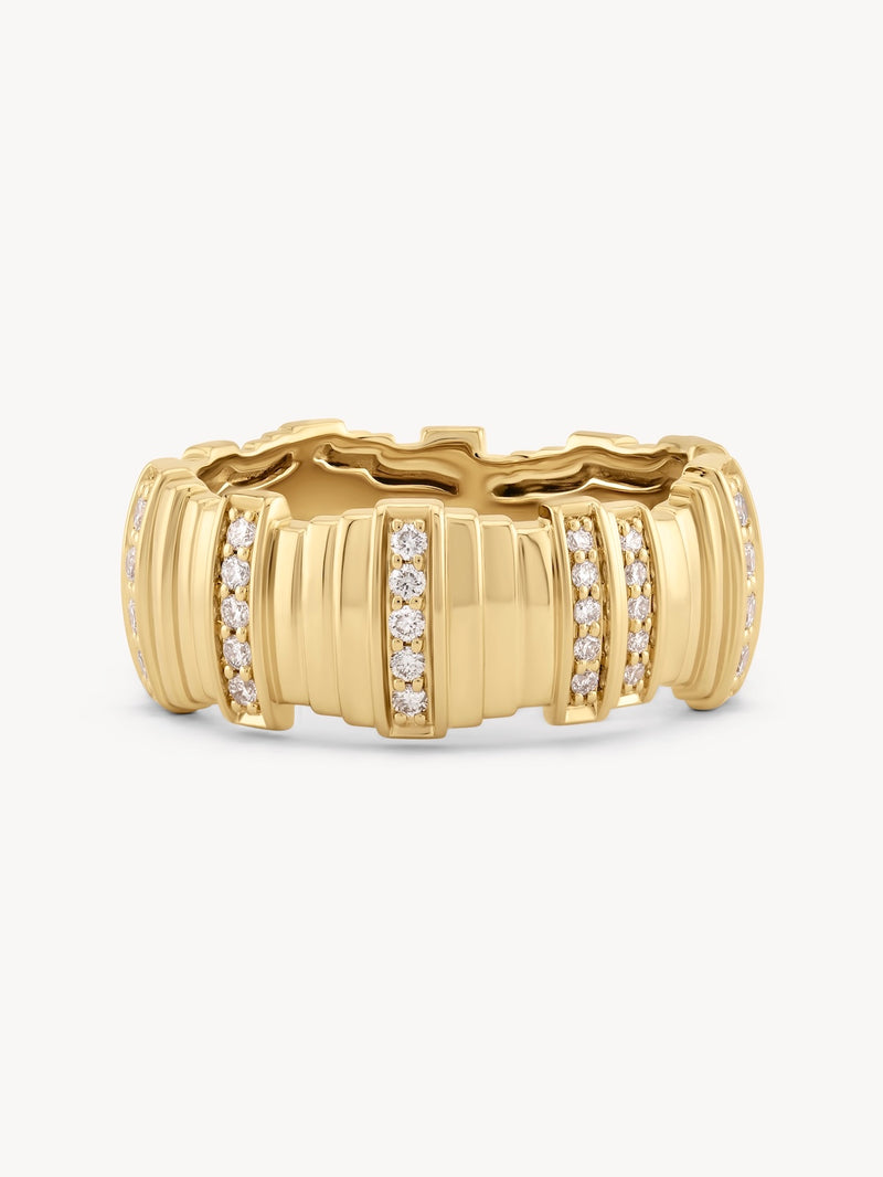 Diamond Pillar Ring