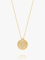 Diamond Dangling Anja Eye Necklace