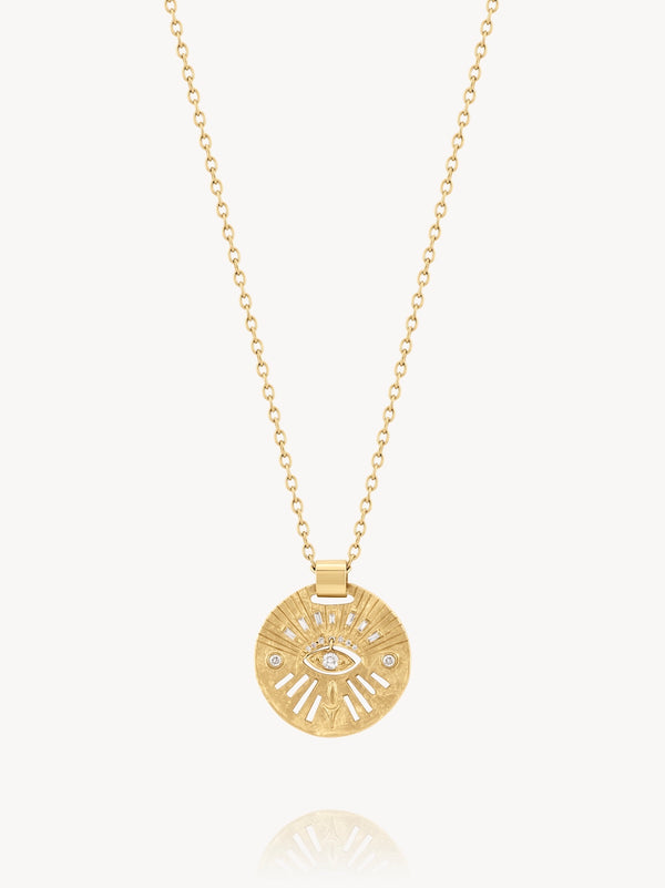 Diamond Dangling Anja Eye Necklace