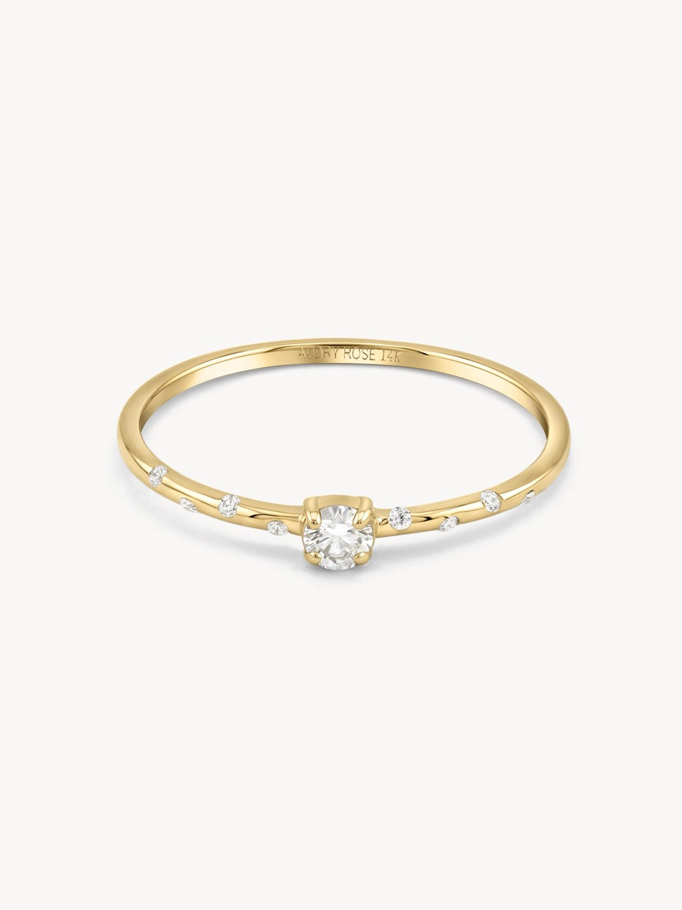 Starry Birthstone Rings 14K Yellow Gold | Audry Rose
