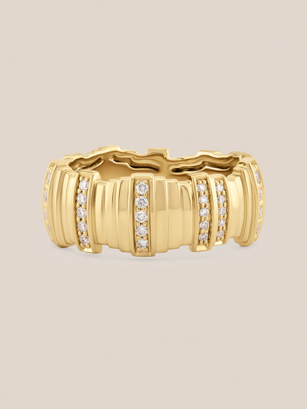 Diamond Pillar Ring