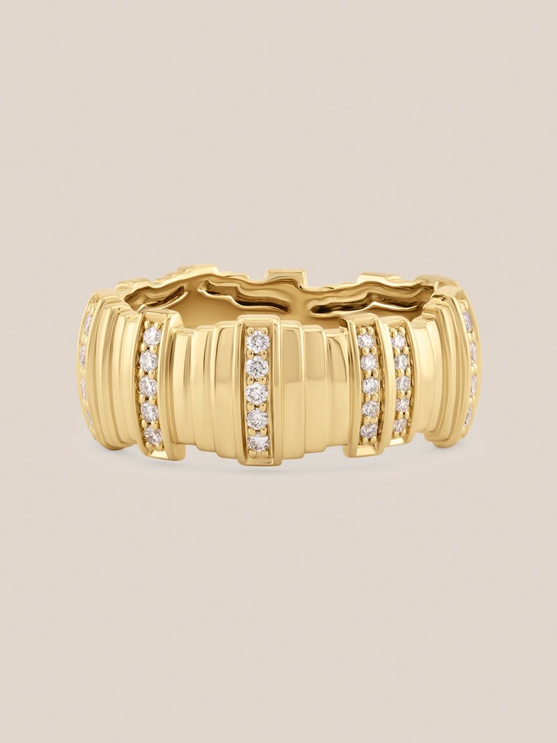 Diamond Pillar Ring