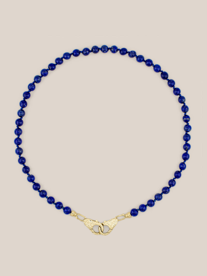 Beaded Double Lock Necklace