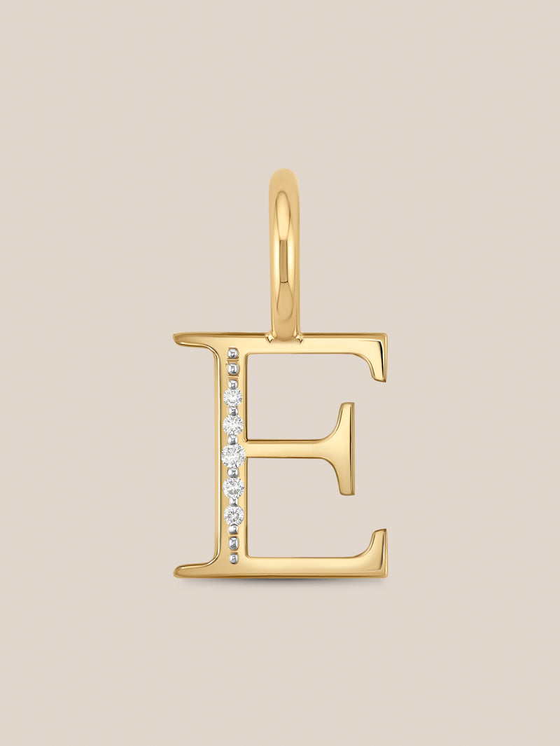 Diamond Initial Pendants
