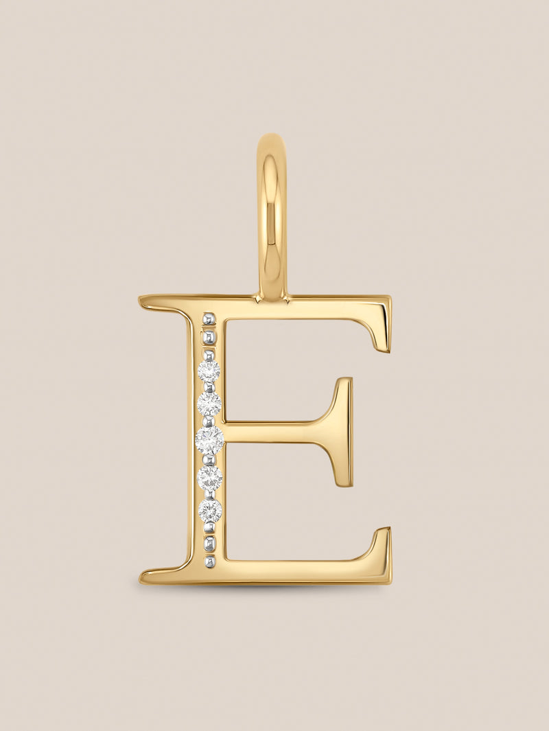 Diamond Initial Pendants