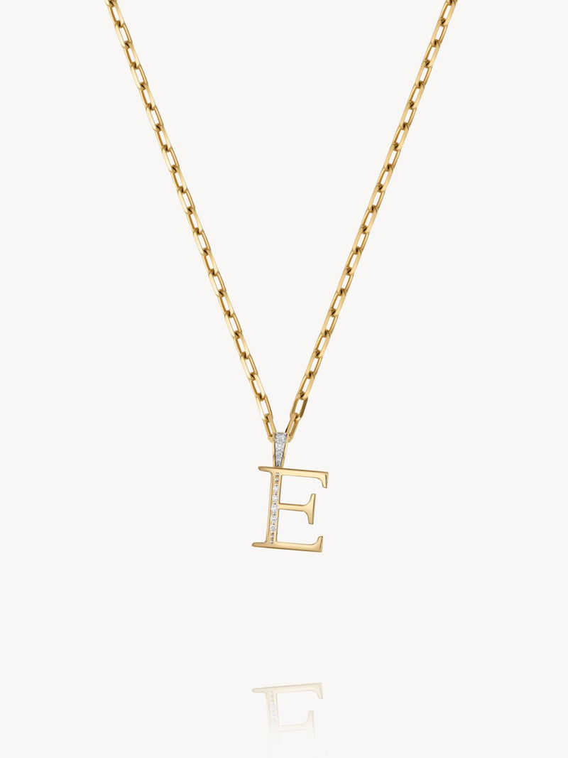 Diamond Initial Pendants