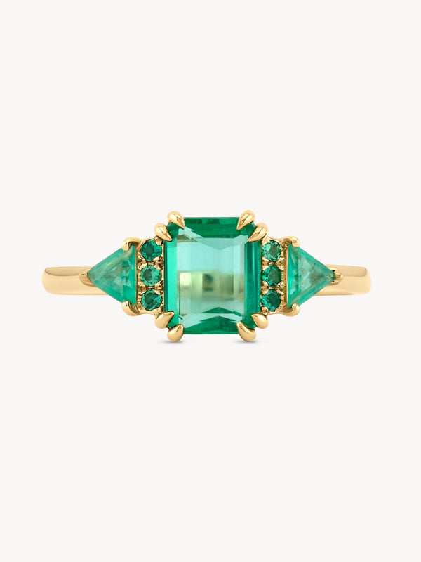 Emeralds on Emeralds Ring