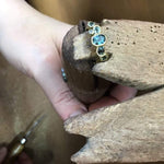 Blue Ocean Sapphires Seaweed Ring