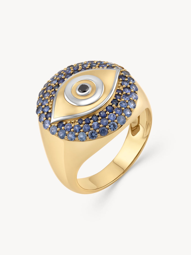 Evil Eye Signet Ring