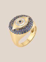 Evil Eye Signet Ring