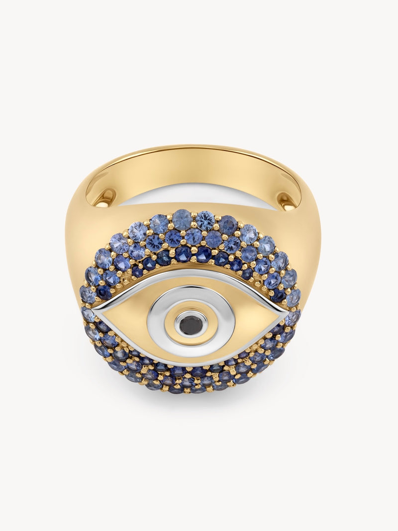 Evil Eye Signet Ring