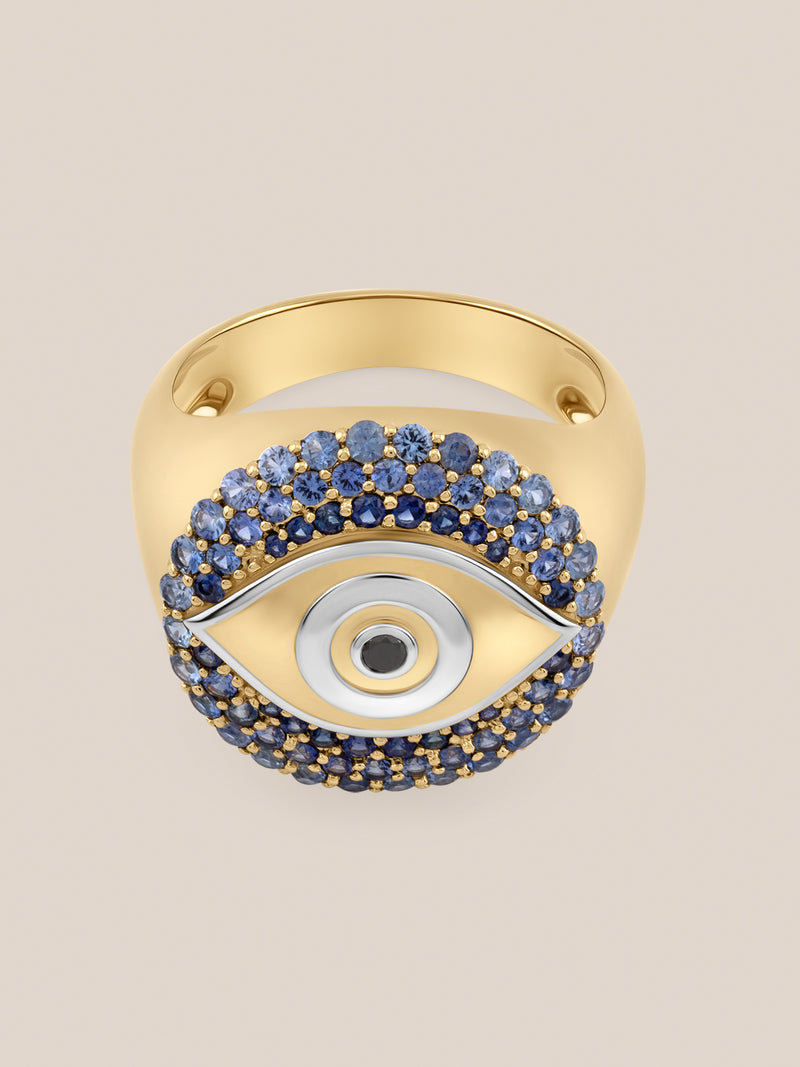Evil Eye Signet Ring