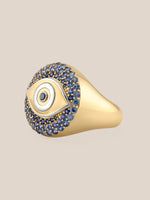 Evil Eye Signet Ring