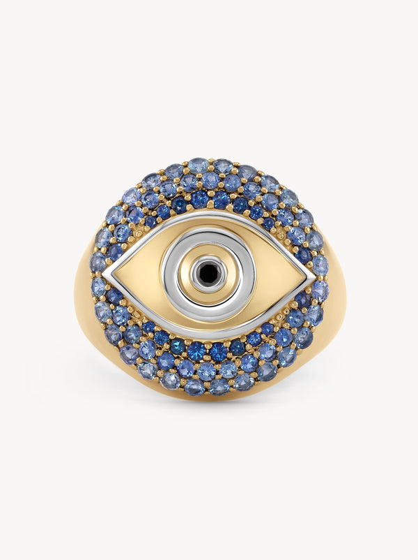 Evil Eye Signet Ring
