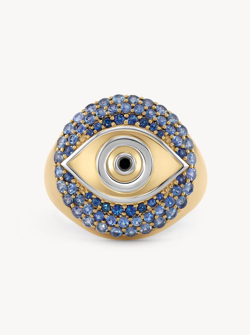 Evil Eye Signet Ring