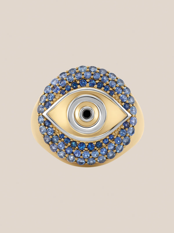 Evil Eye Signet Ring