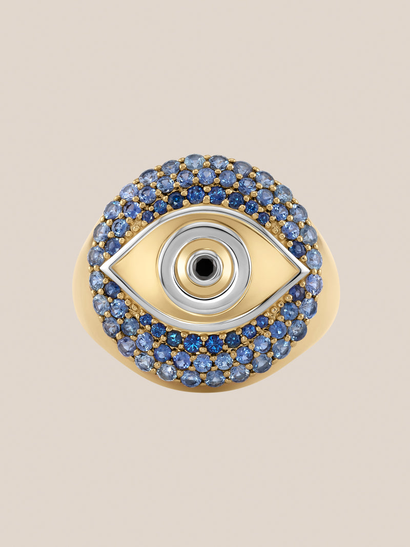 Evil Eye Signet Ring