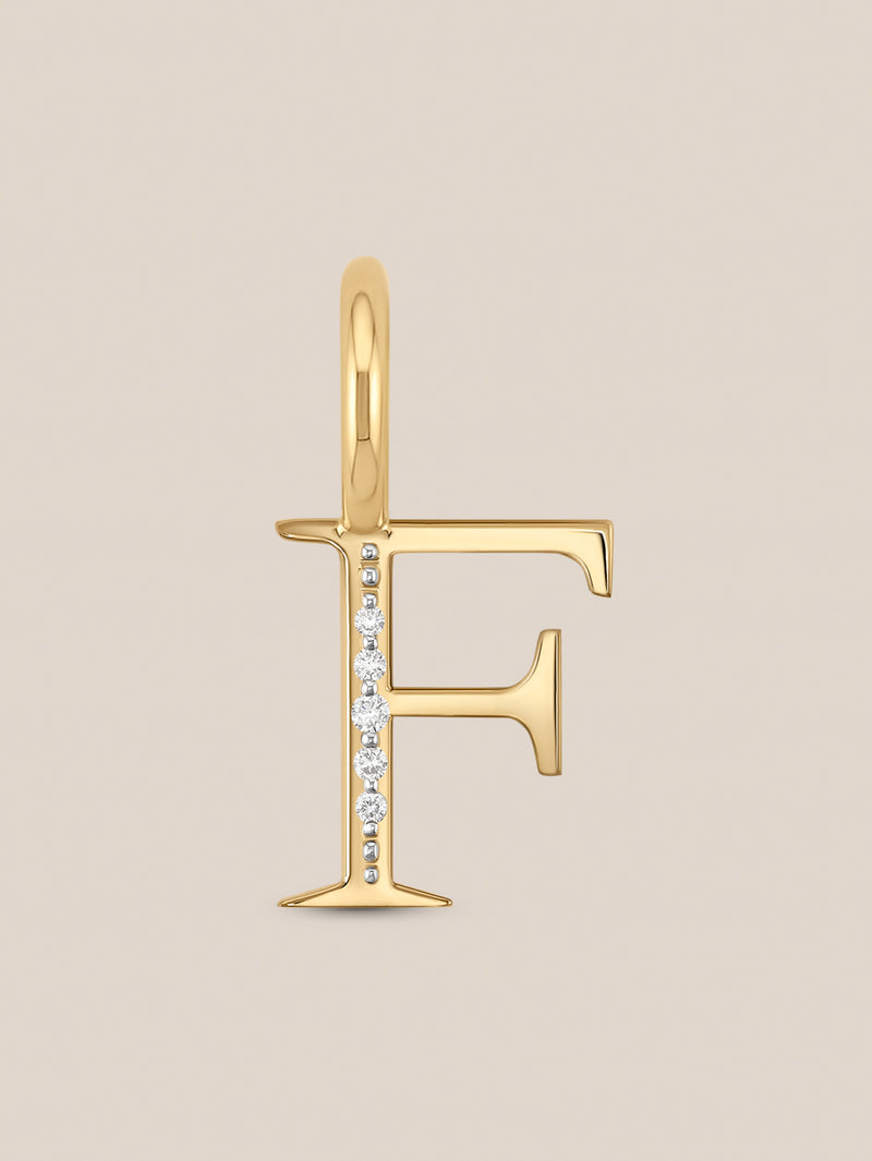 Diamond Initial Pendants