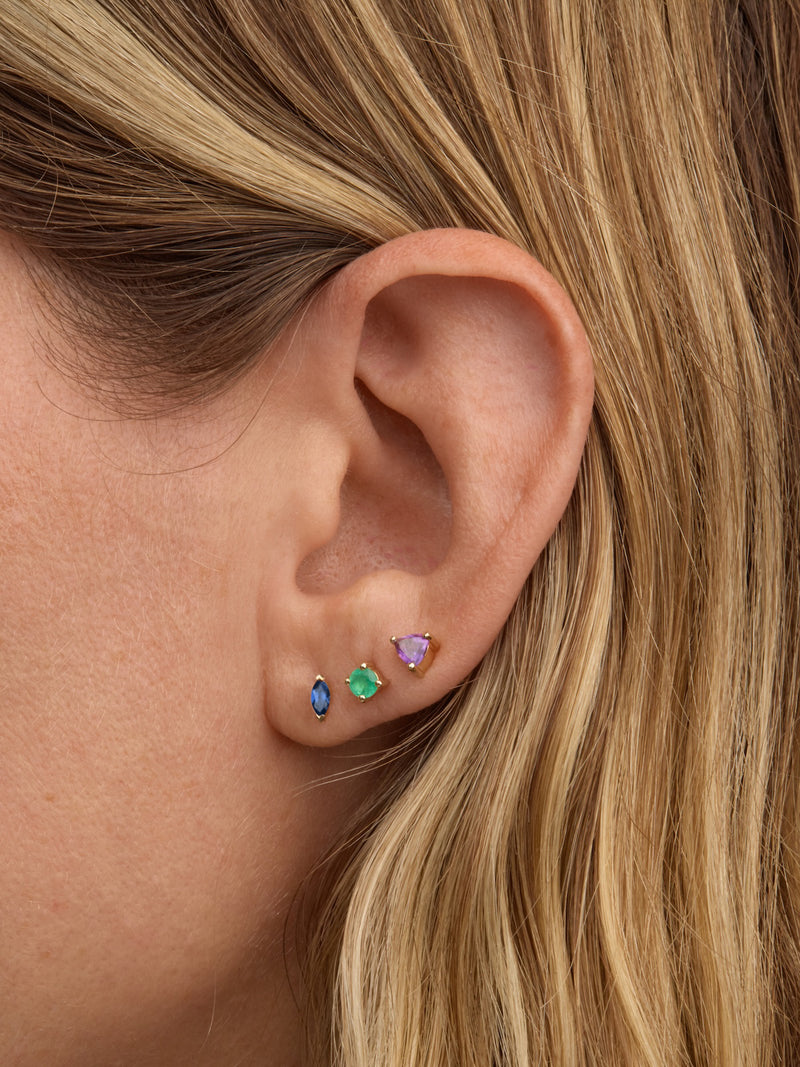 Sapphire Birthstone Studs